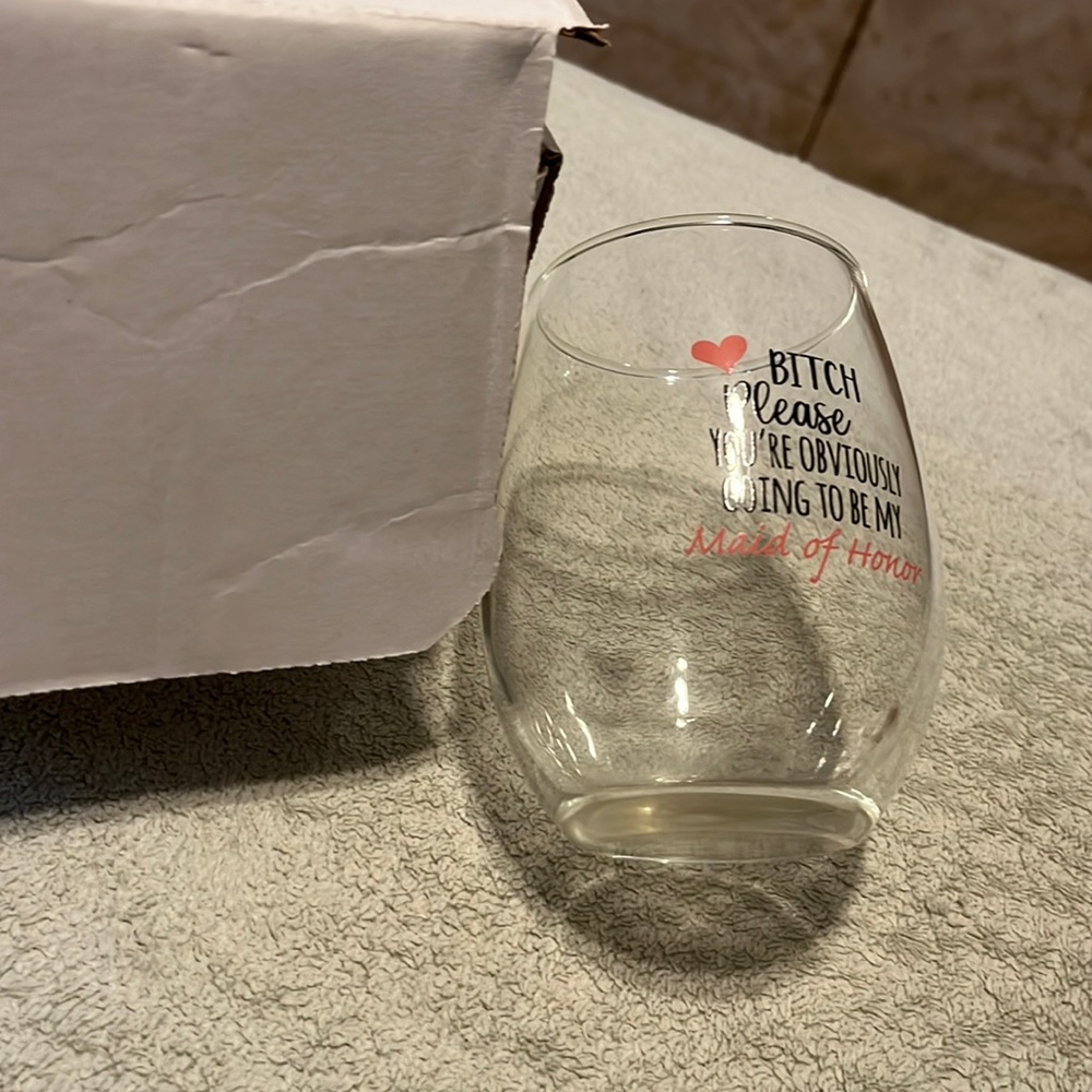Maid of honor glass
